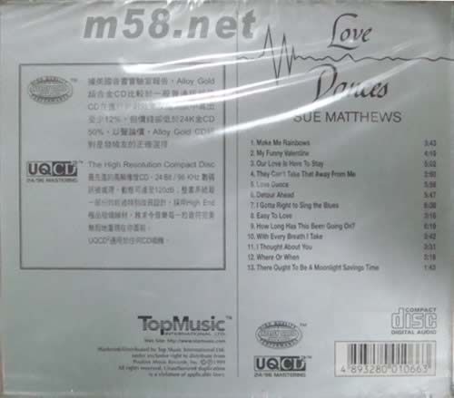 愛共舞(超合金CD)專輯背面圖片