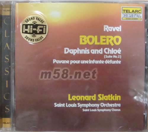 Daphnis et Chloe Suite No 2 拉威爾波麗露、死公主孔雀舞、達芙妮與克羅埃專輯正面圖片