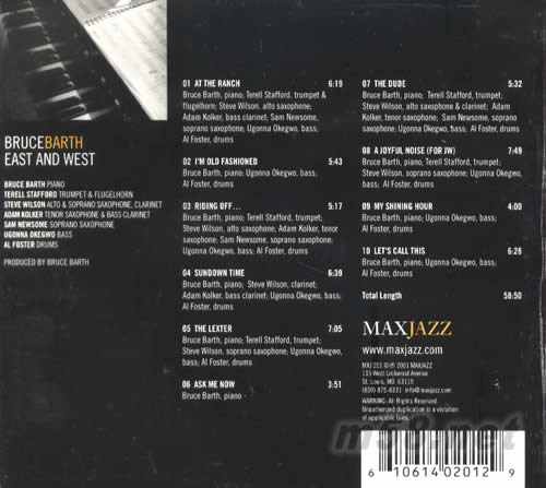 EAST AND WEST專輯背面圖片