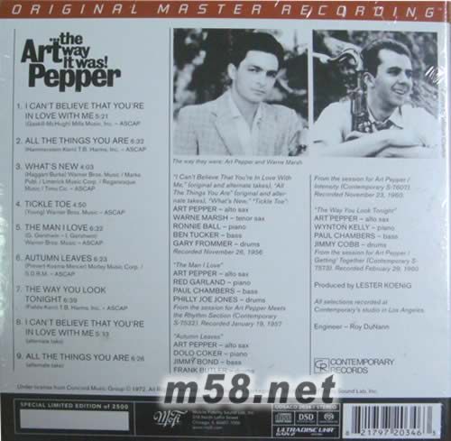 THE WAY IT WAS就是這樣SACD專輯背面圖片