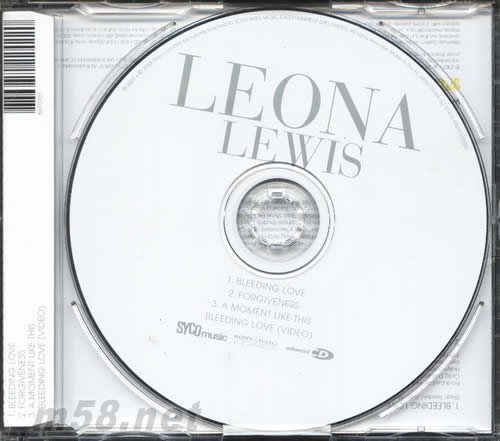 Bleeding Love專輯背面圖片