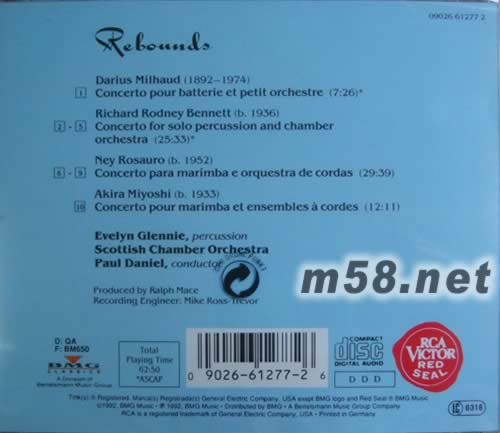 REBOUNDS專輯背面圖片