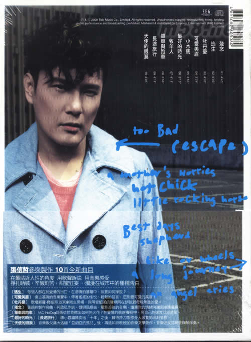 逃生(香港版)專輯背面圖片