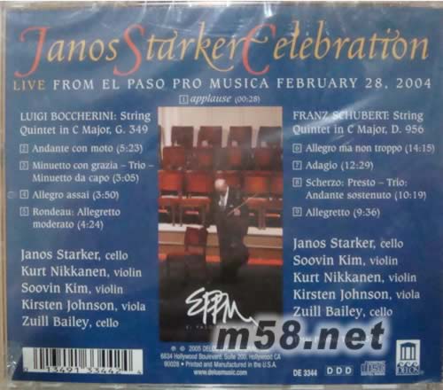 STARKER在音樂會上專輯背面圖片