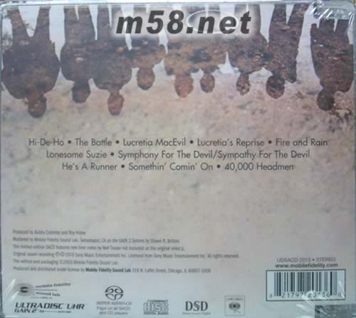 Blood, Sweat & Tears 3 SACD專輯背面圖片