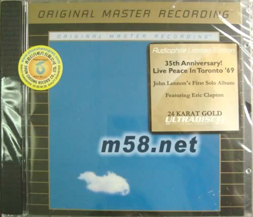 Live Peace In Toronto約翰列儂第一張專輯35周年紀念 金CD專輯正面圖片
