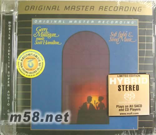 GERRY MULLIGAN meets SCOTT HAMILTON Soft Lights & Sweet Music GOLD SACD專輯正面圖片