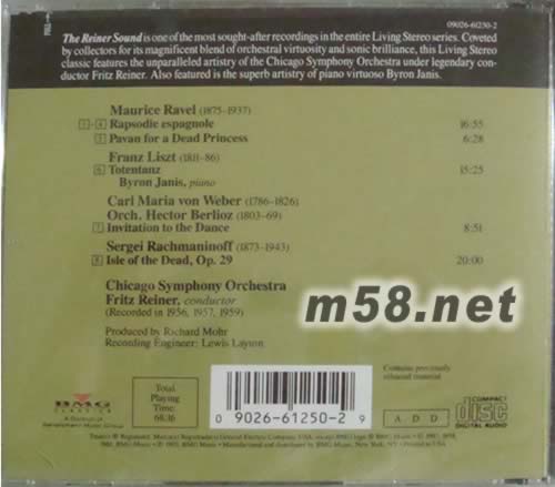 THE REINER SOUND 萊納之音(LIVING STEREO 逼真立體聲系列)專輯背面圖片