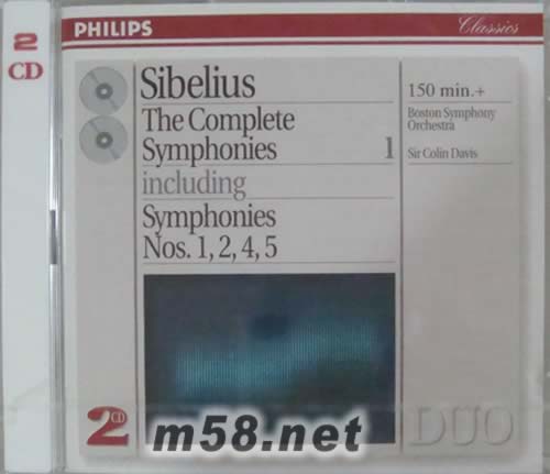 SIBELIUS西貝柳斯交響曲(PHILIPS系列老版)專輯正面圖片
