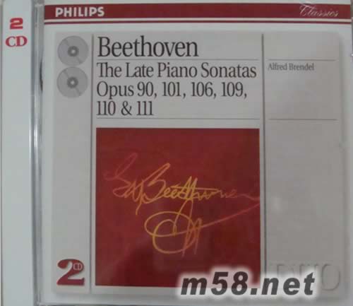 貝多芬晚期鋼琴奏鳴曲(雙碟PHILIPS系列老版)專輯正面圖片