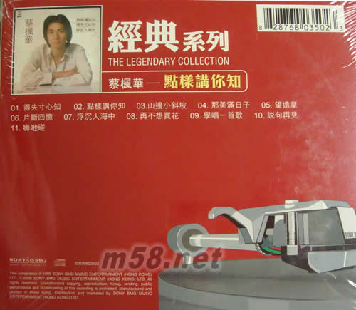 點樣講你知(SONY經典系列)專輯背面圖片