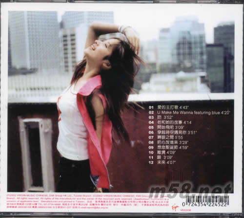 愛的主打歌-吻專輯背面圖片