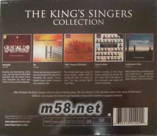 King s Singers國王合唱團集錦(5CD套裝)專輯背面圖片
