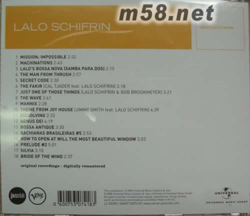 MISSION IMPOSSIBLE AND OTHER THRILLING THEMES不可能的任務(wù) 顫抖的主旋律專輯背面圖片