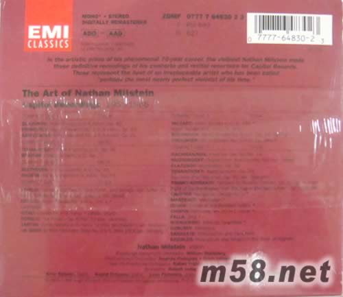 米爾斯坦作品集(小提琴集6CD)專輯背面圖片