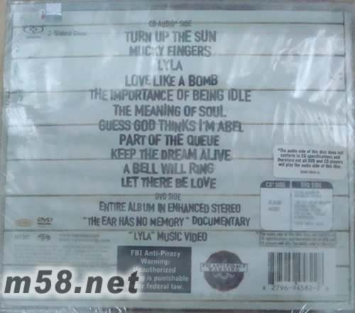 DON’T BELIEVE THE TRUTH專輯背面圖片