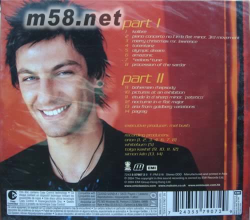 VARIATONS PART I II專輯背面圖片