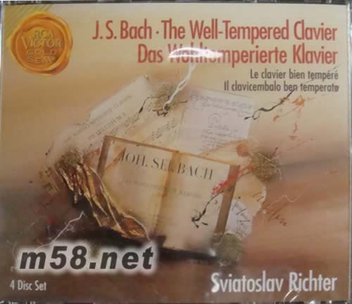 巴哈:平均律鋼琴曲全集J.S.Bach:The Well-Tempered Clavier(GOLD SEAL系列)專輯正面圖片