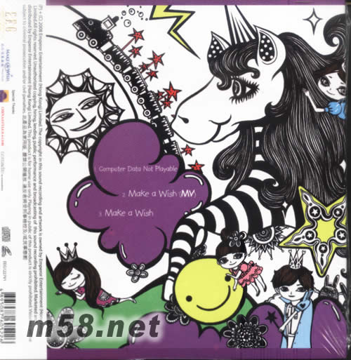 蔡卓妍Make A Wish(首批特別版)專輯背面圖片