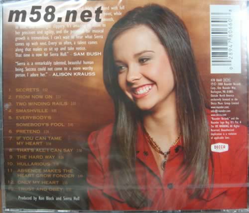 SECRETS(歡快的鄉(xiāng)村爵士)專(zhuān)輯背面圖片