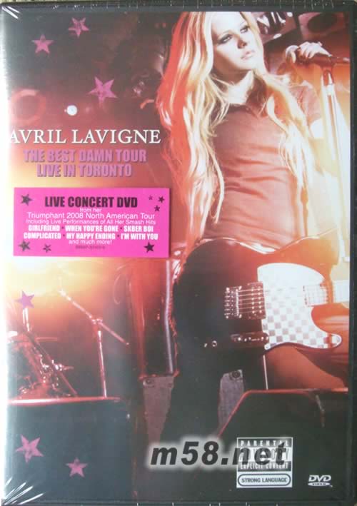 美麗壞東西世界巡迴演唱會DVD-多倫多現(xiàn)場實錄 The Best Damn Tour - Live In TorontoDVD正面圖片