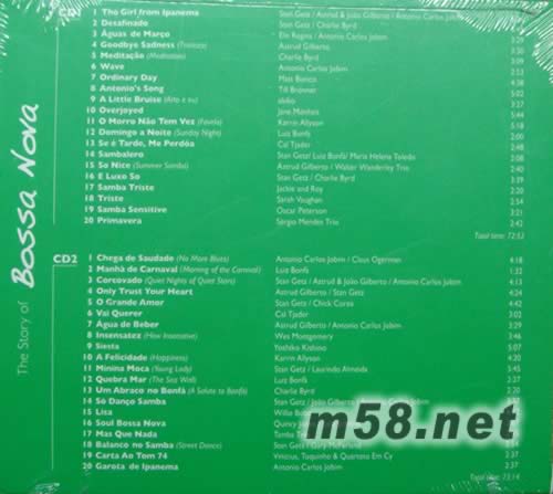 THE STORY OF BOSSA NOVA(藍色封面)專輯背面圖片