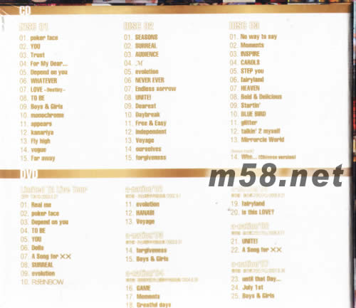 A Complete All Singles(3CD+DVD香港初回限定豪華版)專(zhuān)輯背面圖片