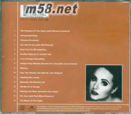 The andrew lloyd webber collection專輯背面圖片