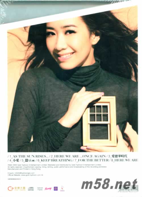 Keep Breathing EP專輯背面圖片