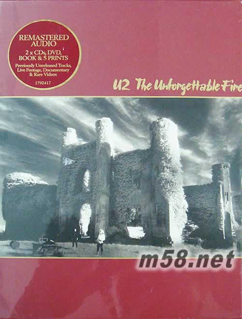 THE UNFORGETTABLE FIRE 2CD+DVD 歐州豪華版專輯正面圖片