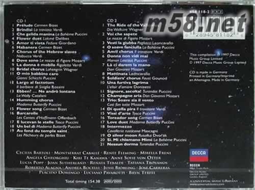 歌劇皇朝專輯背面圖片