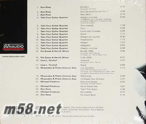 結(jié)他試音王專輯背面圖片