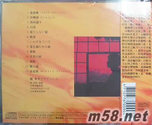 王宏偉 黃河遙 臺灣版專輯背面圖片