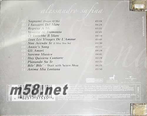 夢寐以求專輯背面圖片