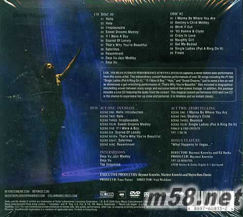 I AM...YOURS 香港版 2CD+DVD專輯背面圖片