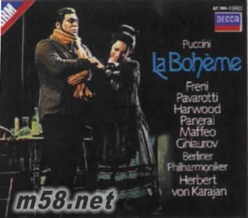 普契尼 波希米亞人2CD/卡拉揚(yáng)專(zhuān)輯正面圖片