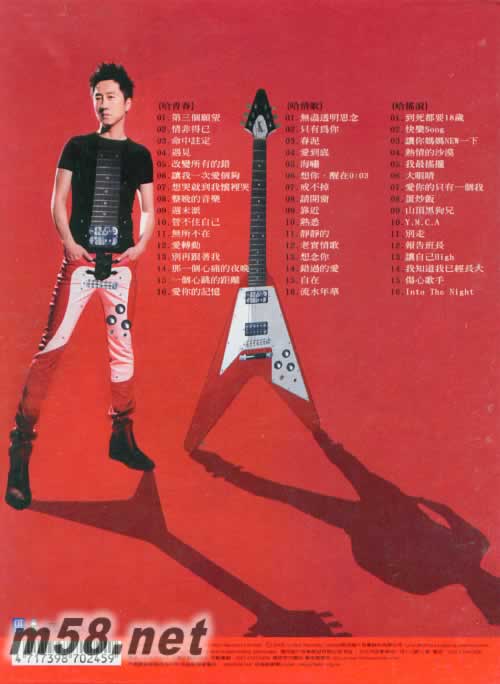 到死都要18歲 新歌+精選全記錄 臺灣版 3CD專輯背面圖片