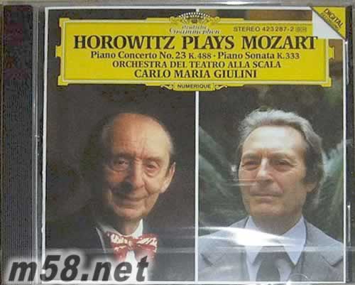 莫札特:第23號鋼琴協奏曲&鋼琴奏鳴曲Kv.333Horowitz Plays Mozart(Piano Concerto No23K488&Piano Sonata K專輯正面圖片