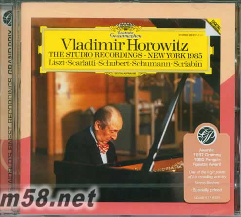 霍洛維茨 1985紐約錄音專輯正面圖片