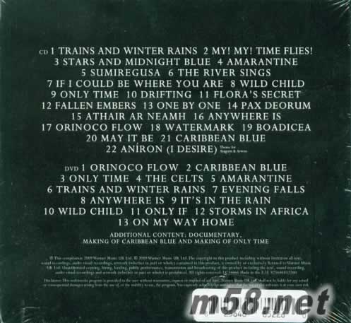 The Very Best Of Enya CD+DVD 歐版專輯背面圖片