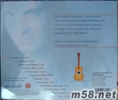 親吻地球 Kiss The Earth(法蘭明高吉它)新世紀純音樂專輯背面圖片