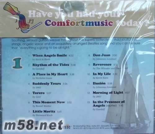 COMFORT MUSIC 1 真音樂舒閑精選專輯 鋼琴與長笛 新世紀純音樂專輯背面圖片