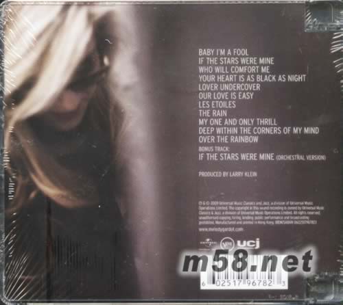 MY ONE AND ONLY THRILL專輯背面圖片