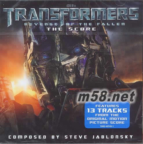 TRANSFORMERS REVENGE OF THE FALLEN THE SCORE 音樂版專輯正面圖片