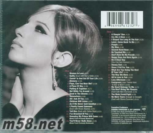 The Essential Barbra Streisand專輯背面圖片