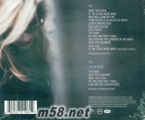 My One and Only Thrill 2CD專輯背面圖片