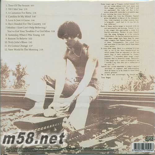 Time of the Season 環球復黑王專輯背面圖片