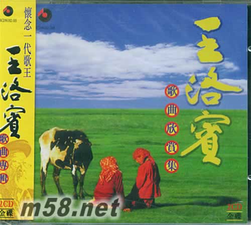 王洛賓歌曲欣賞集 金碟專輯正面圖片