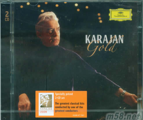 卡拉揚百年紀念- 金裝 Karajan Gold 2CD(古典愛好者必備)專輯正面圖片
