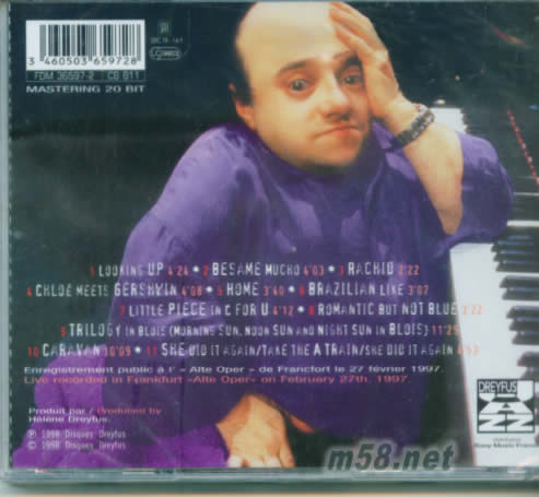 皮特魯西亞尼-現場獨奏 SOLO LIVE專輯背面圖片